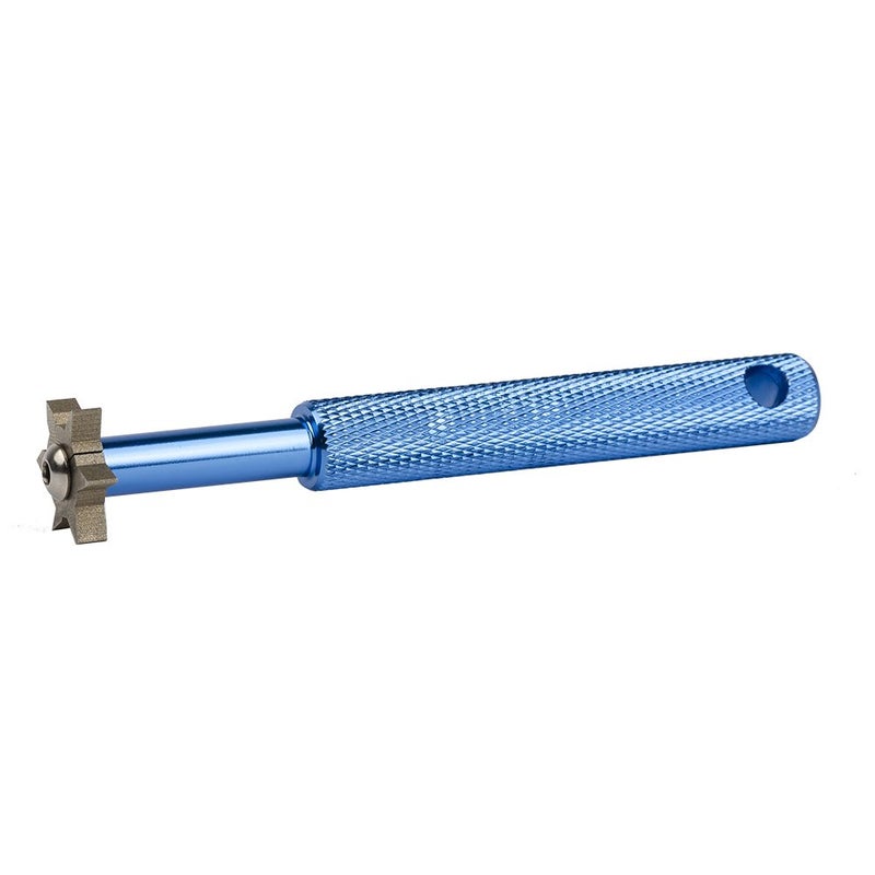 HIFROM Groove Sharpener with 6 Heads - Golf Club Groove Sharpener Re-Grooving Tool and Cleaner for All Irons Pitching Sand Lob Gap and Approach Wedges and Utility Clubs Blue Color - Image 4